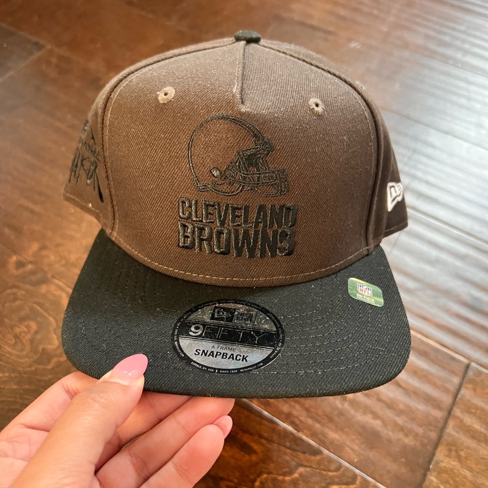 New Era Cleveland Browns Brown Snapback Hat